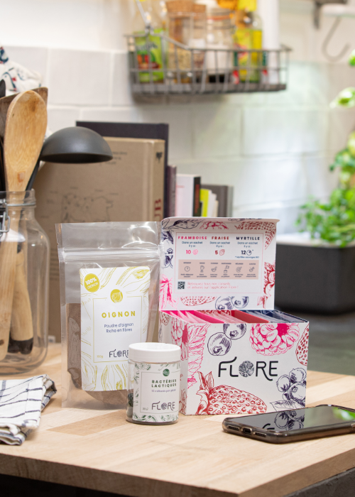 Flore logo packaging branding